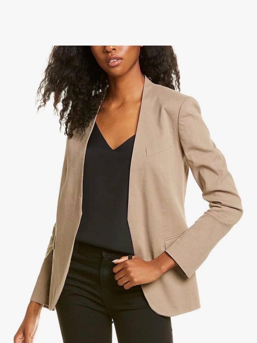 Theory Taupe Open-Front Blazer- Size 2 - perfect for work to wearing with jeans